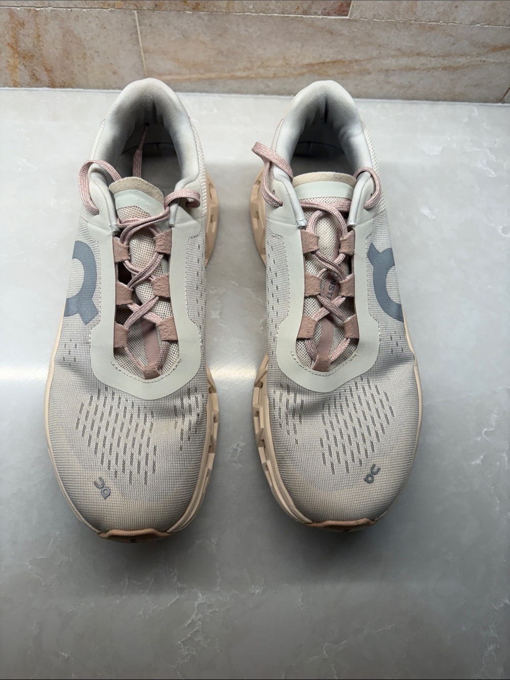 On Cloud cloud monster Running Women's Athletic Sneakers in Light and Blush